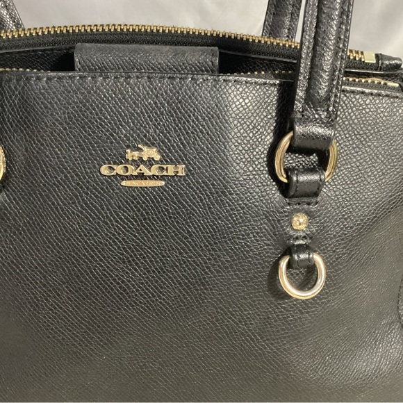 Coach Stanton Carryall Black Leather Satchel Bag 36681 - Picture 3 of 14